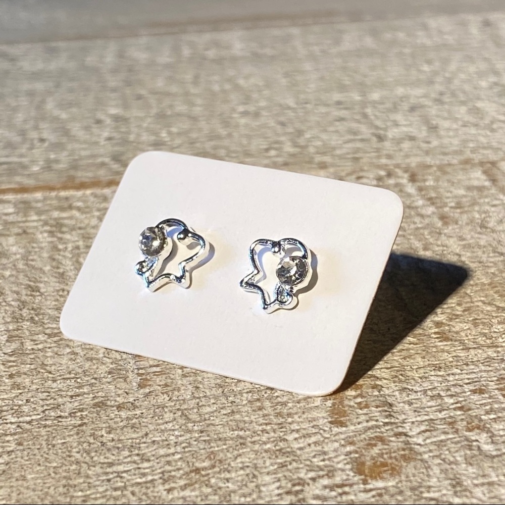 3 for $15 Gemstone Circle Silver Stud Earring Post - Picture 2 of 4